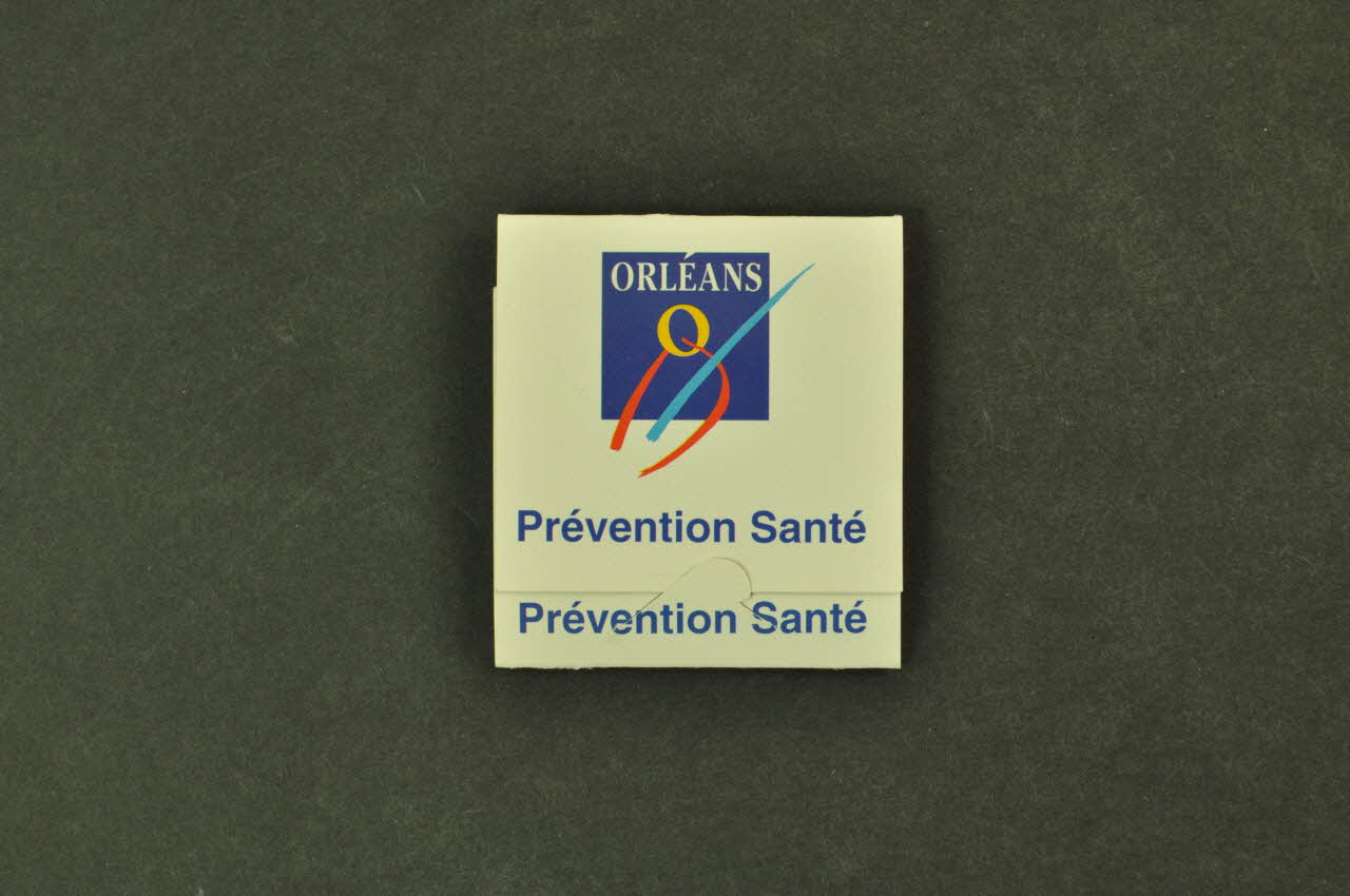 Emballage de préservatif "Journées Ville Santé : Orléans Prévention Santé" (sans préservatif) 2003.125.681 Photo Mucem