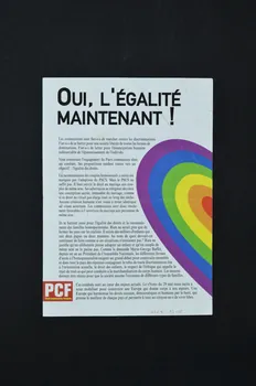 Parti Communiste Français tract "Liberté, Egalité, Aimer" France 2005 2005.197.8 Photo Mucem