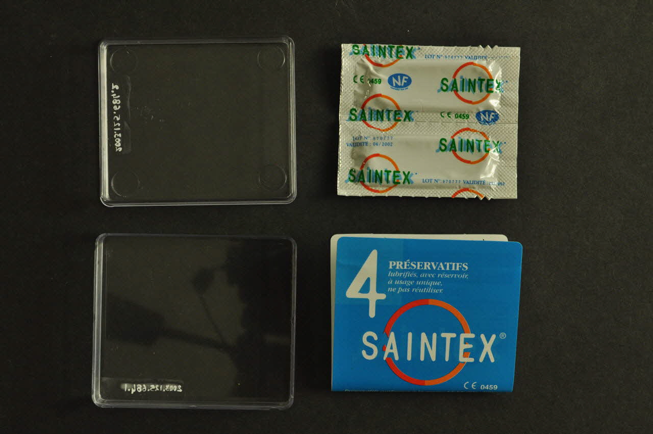 Estipharm, Saintex Préservatif "Saintex " France 2002 2003.125.684.1-4 Photo Mucem