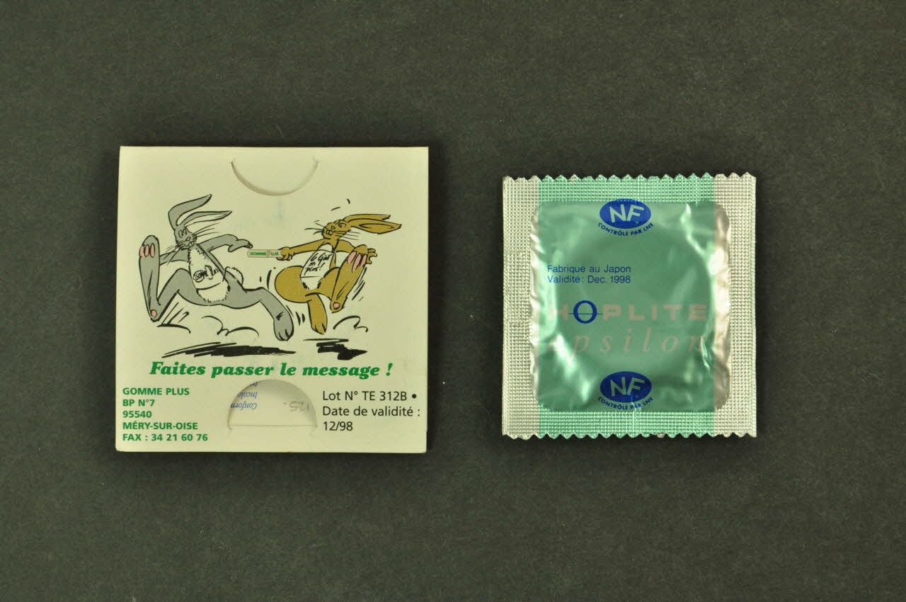 Gomme Plus Préservatif France 1998 2003.125.691.1-2 Photo Mucem