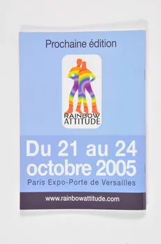 Rainbow Attitude BROCHURE "Rainbow Attitude. Le salon européen gay" France 2004 2004.207.57  Photo Mucem
