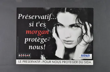 affiche "Préservatif... si t'es Morgan protège - nous ! " 2003.125.70  Photo Mucem