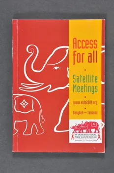 XVe International Aids Conference BROCHURE Access for all : Satellite meetings International 2004 2004.207.64 Photo Mucem
