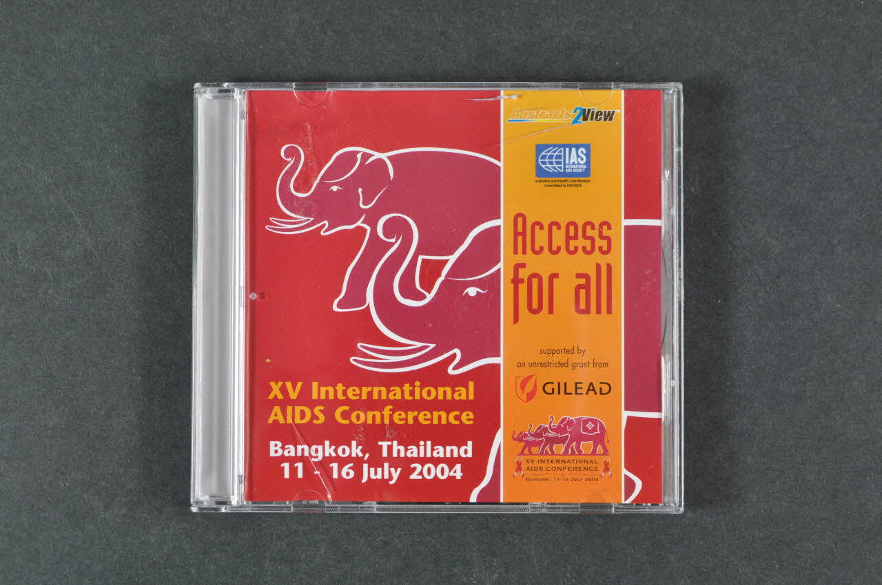 Xv International Aids Conference, Gilead CD-ROM Access for all. CD Abstracts International 2004 2004.207.65.1-3 Photo Mucem