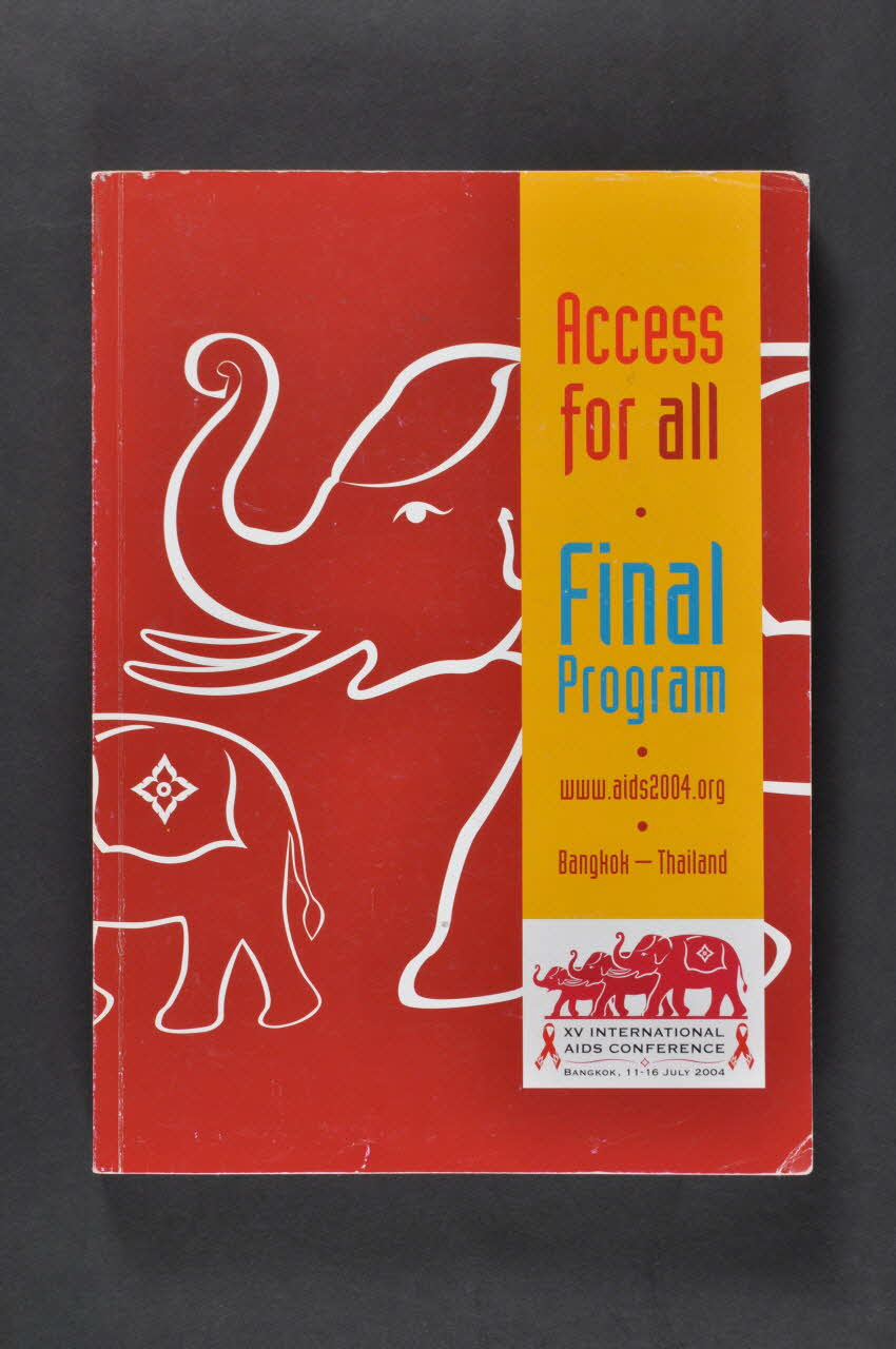 XVe International Aids Conference BROCHURE Access for all. Final Program International 2004 2004.207.66 Photo Mucem