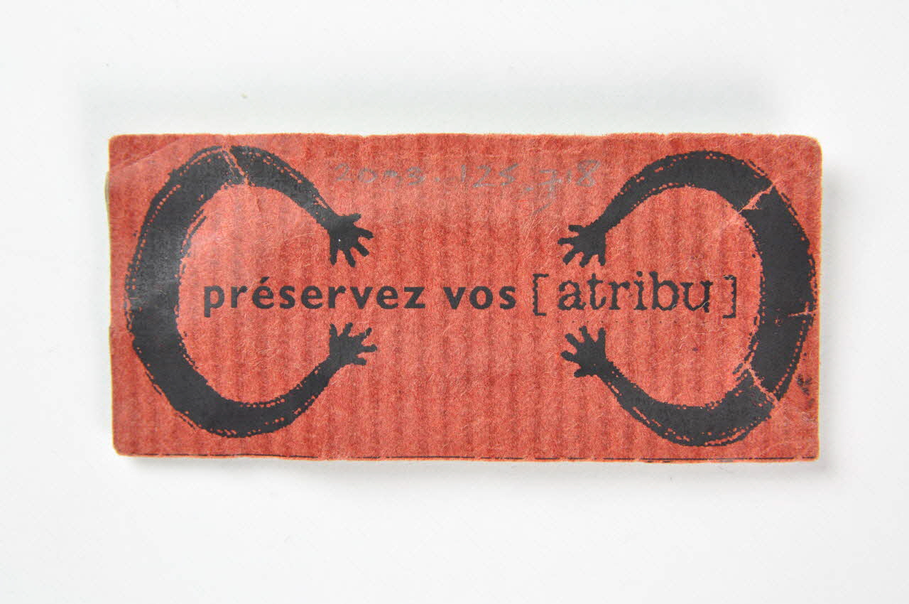 Préservatif "Préservez vos attributs / Le préservatif tarif-jeunes" 2003.125.718 Photo Mucem