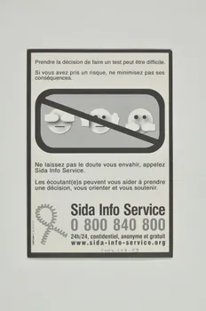Sida Info Service - Ligne Azur carte postale "Certaines fois, après l'envie il y a le doute. Faites un test VIH" France 2004 2004.207.79 Photo Mucem
