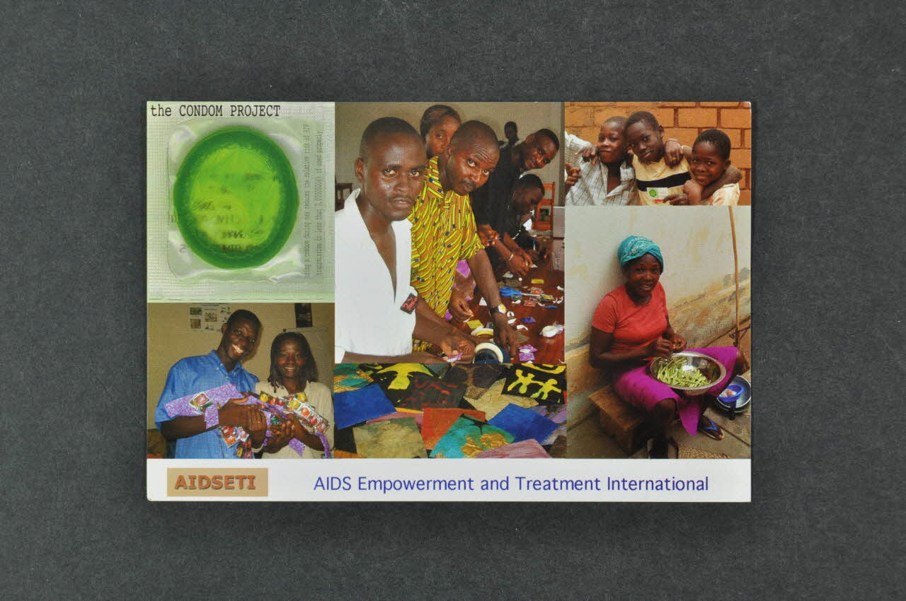 Aids Empowerment And Treatment International carte postale "The condom project" (Le projet préservatif) International 2004 2004.207.87 Photo Mucem