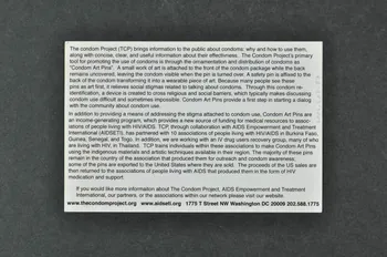 Aids Empowerment And Treatment International carte postale "The condom project" (Le projet préservatif) International 2004 2004.207.87  Photo Mucem