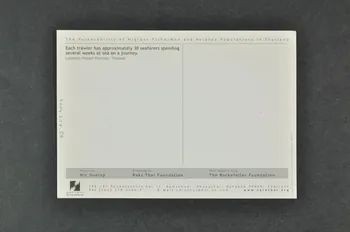 Raks Thai Foundation, Rockfeller Foundation carte postale "The vulnerability of migrant fishermen and related populations in Thailand" (1) (La vulnérabilité des pêcheurs migrants et des populations associées en Thailande) International 2004 2004.207.88 Photo Mucem