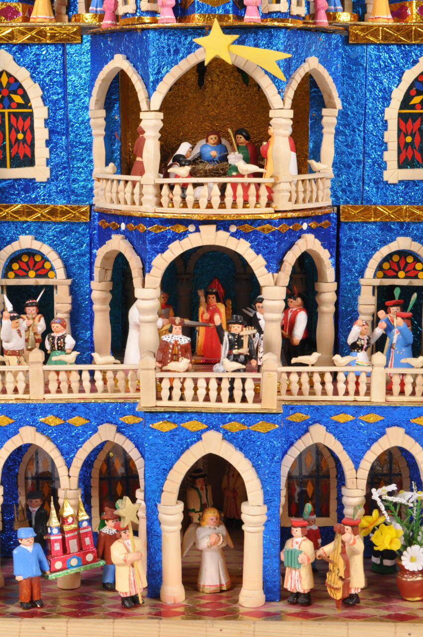 Marian Wiecek crèche de Noël Petite Pologne, Pologne 2003 2005.212.1 Photo Mucem