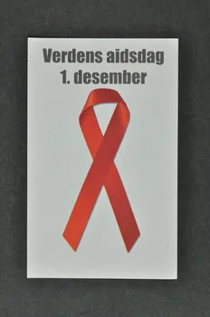 flyer "Verdens aidsday 1 desember" (Journée mondiale du sida 1er décembre) 2004.208.1 Photo Mucem