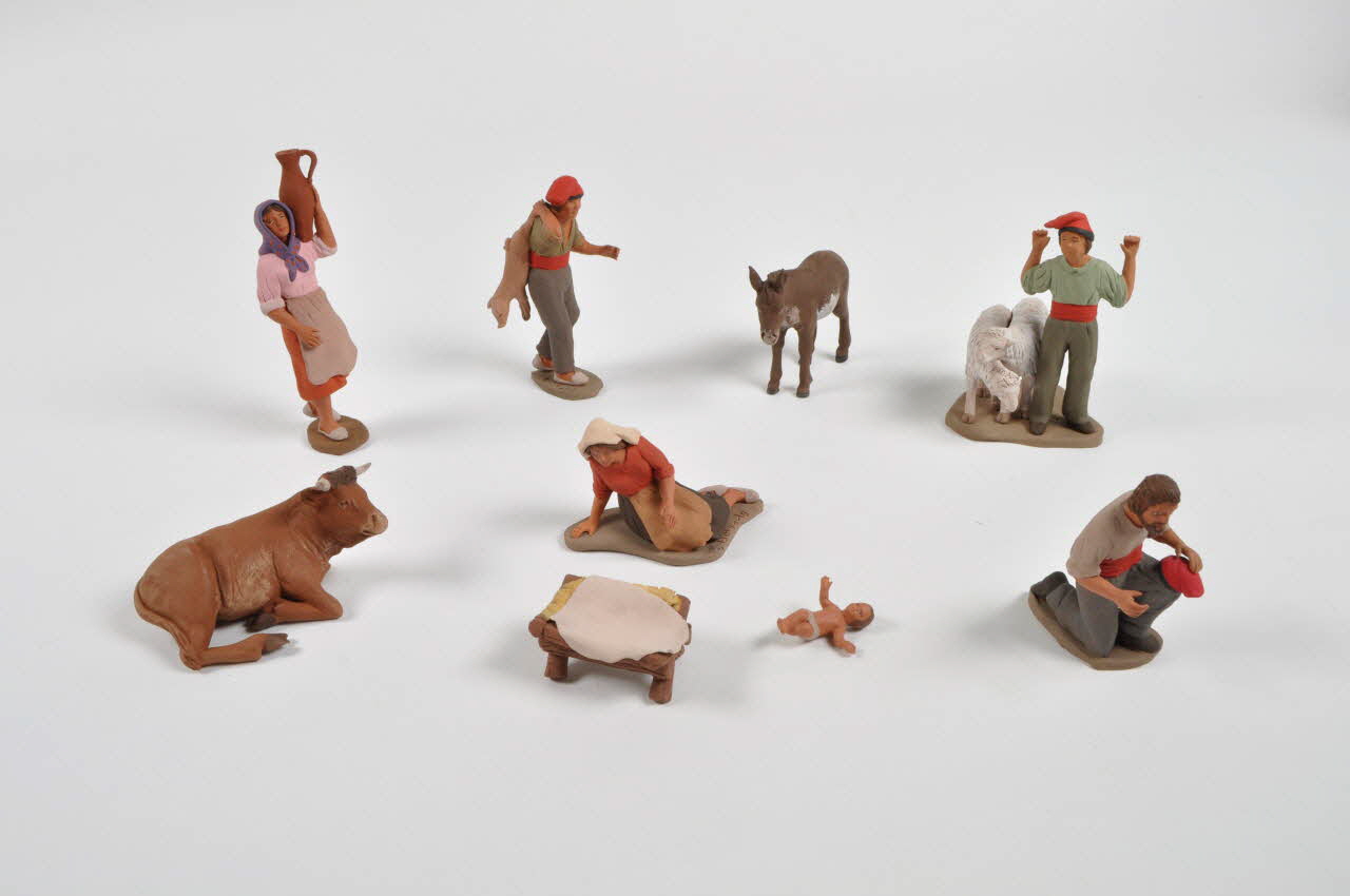 Delgado figurine de crèche Espagne 2004 2005.213.2.1-9 Photo Mucem