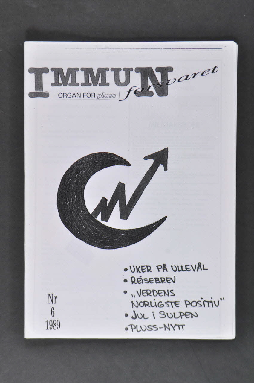 Association Pluss Bulletin associatif "Immun forsvaret", 1989, n° 6 Norvège 1989 2004.208.20.1-8 Photo Mucem
