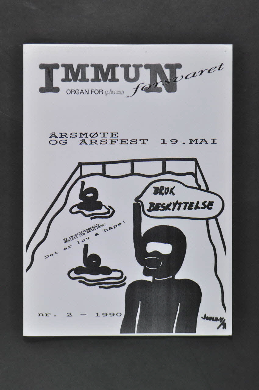 Association Pluss Bulletin associatif "Immun forsvaret", 1990, n° 2 Norvège 1990 2004.208.22.1-2 Photo Mucem