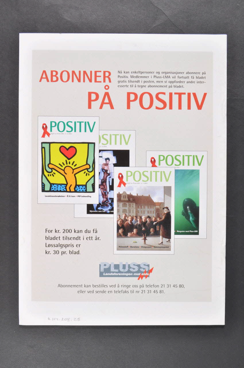 Pluss-Lma revue "Positiv", n°1, 2004 Norvège 2004 2004.208.25 Photo Mucem