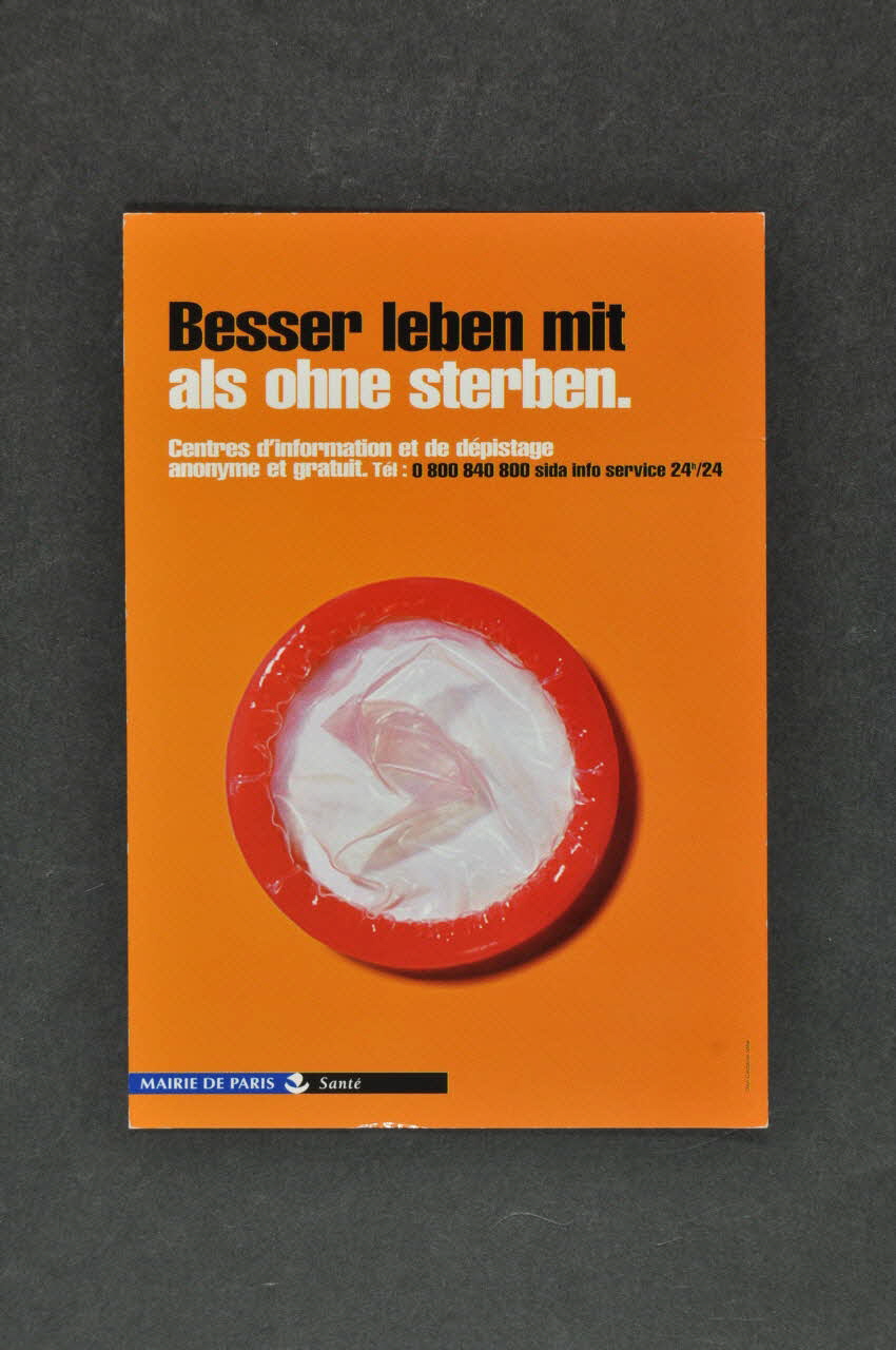 carte postale "Besser leben mit als ohne sterben." 2003.125.780 Photo Mucem