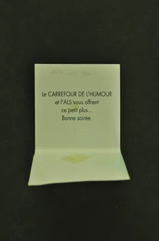 Association de Lutte contre le Sida (ALS) Lyon Enveloppe de préservatif "Faites l'humour avec nous" Rhône-Alpes, France 1992/11 2003.125.782 Photo Mucem