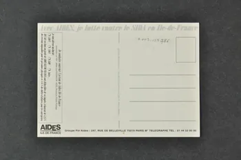 Aides Ile-de-France / Groupe Pin'aides carte postale "Il n'a pas proposé de capote..." / "Avec AIDES je lutte contre le sida en Ile-de-France" Ile-de-France, France 1998 2003.125.786 Photo Mucem