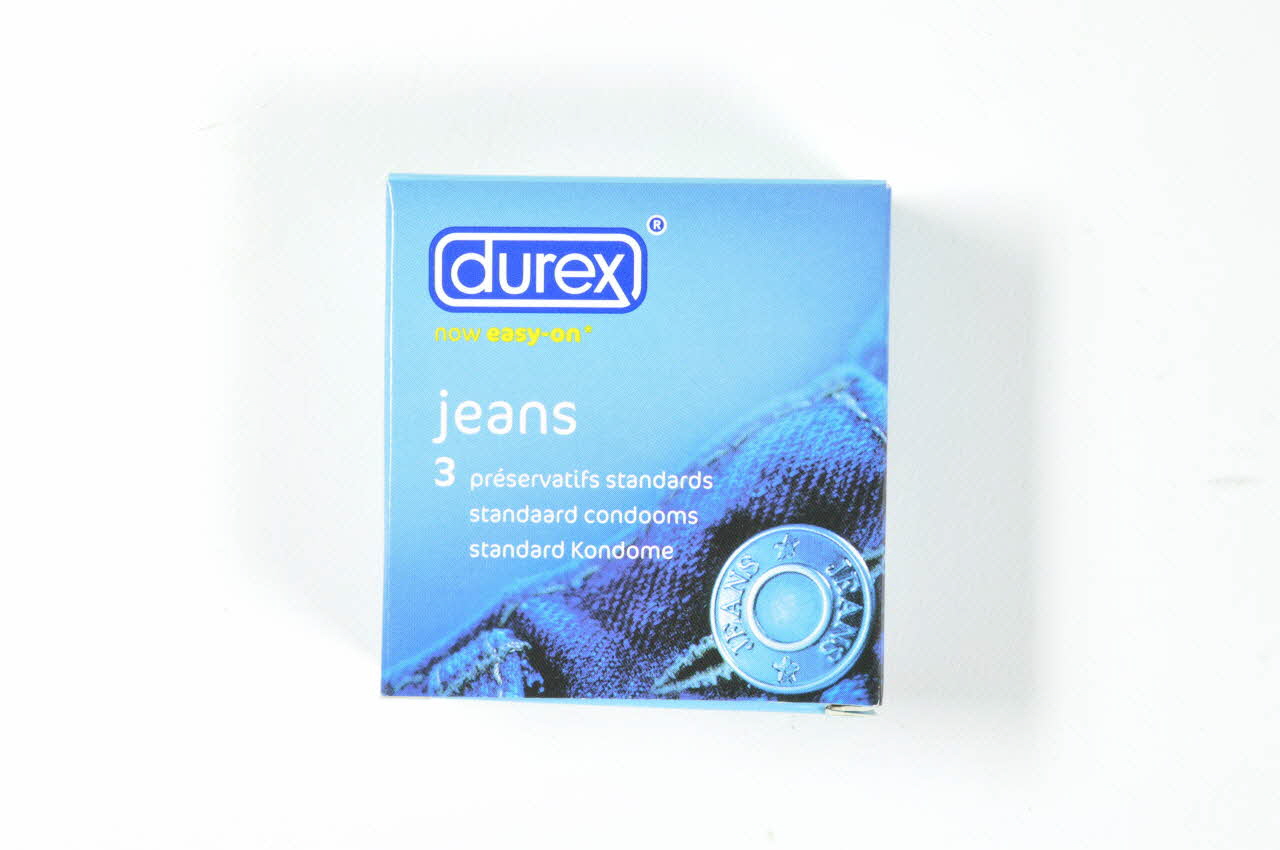 Durex boîte de préservatifs Durex Jeans France 2004 2004.209.10 Photo Mucem
