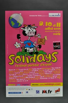 Solidarité Sida affiche "Solidays. Festival porteur d'espoir" France 2004/7 2004.209.3 Photo Mucem