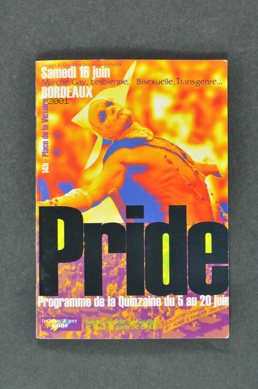 Lgp Bordeaux BROCHURE "Pride" (Fierté) Aquitaine, France 2001 2003.128.10 Photo Mucem