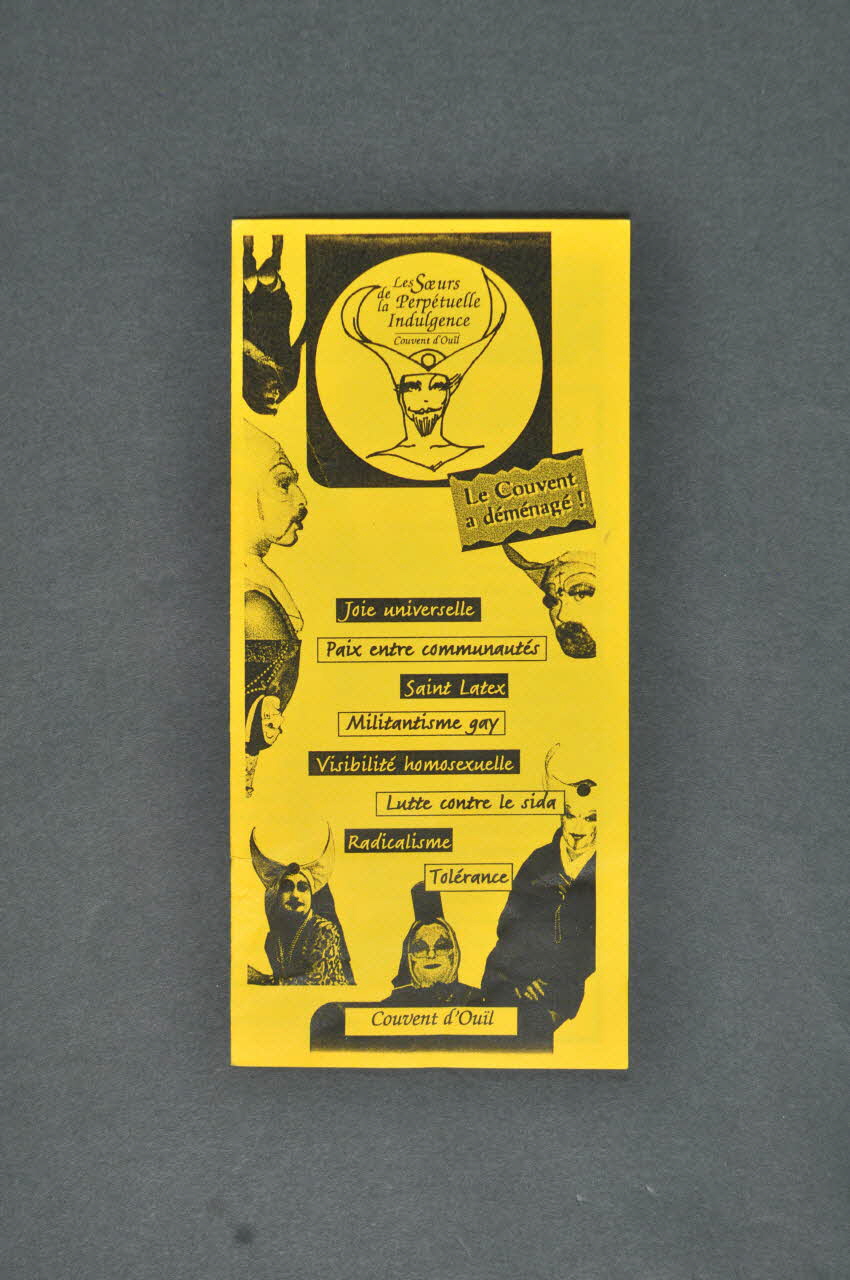 Soeurs de la Perpétuelle Indulgence - Couvent d'Ouil Dépliant "Les soeurs de la Perpétuelle Indulgence. Couvent d'Ouil" Aquitaine, France 2000 2003.128.11 Photo Mucem