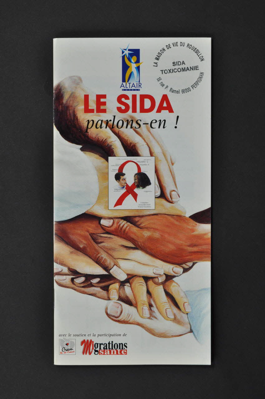 BROCHURE " Le Sida. Parlons-en" 2003.129.23 Photo Mucem