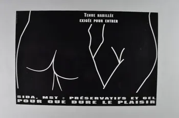 affiche "Tenue habillée exigée pour entrer" 2003.129.3  Photo Mucem