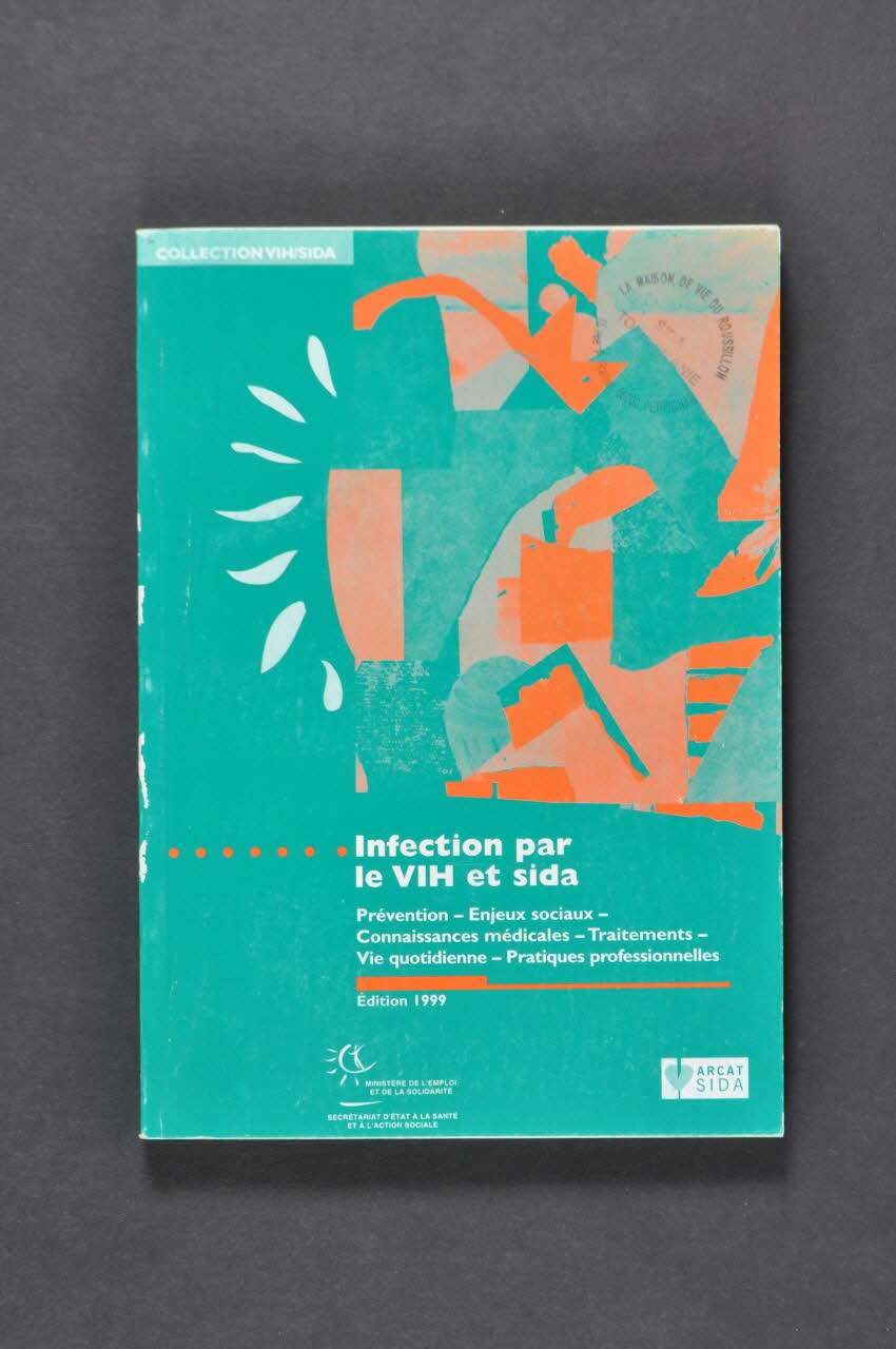 Ministère de l'Emploi et de la Solidarité livre "Infection par le VIH et Sida" / Collection VIH / Sida France 1999/10 2003.129.30 Photo Mucem