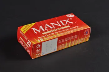 Manix; étui de préservatif "Manix Intense" (Boite horizontale) France 2004 2004.210.21.1  Photo Mucem
