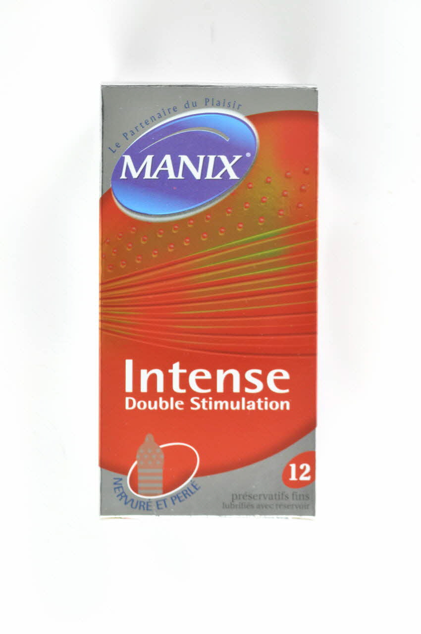 Manix; Etui de préservatif "Manix Intense. "(Boite verticale) France 2004 2004.210.22 Photo Mucem