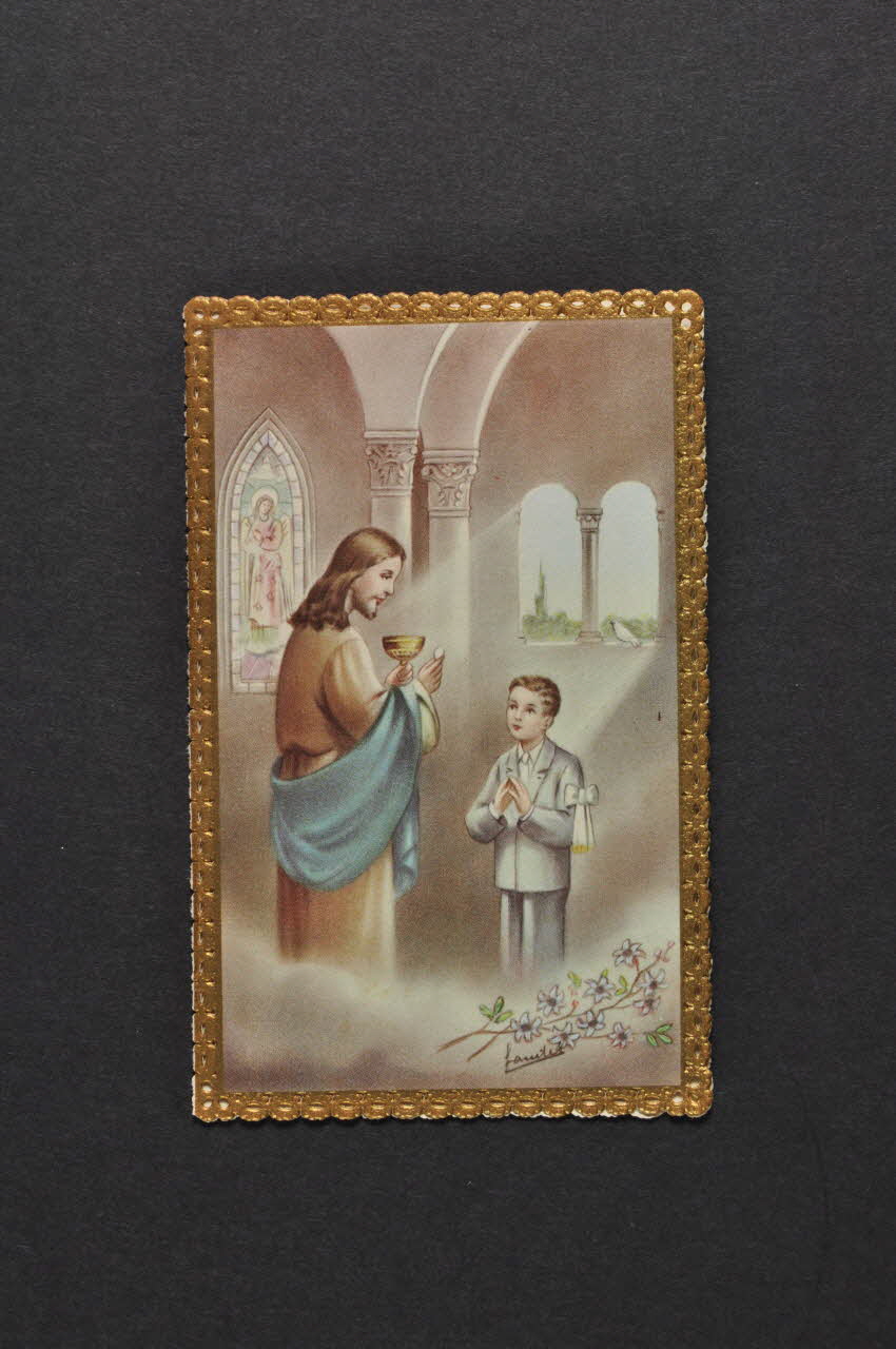 souvenir de communion Italie 1950-1969 2005.229.54 Photo Mucem