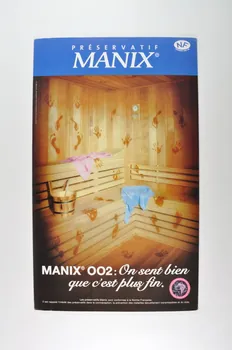 Manix; présentoir Le sauna : "Manix 002 : On sent bien que c'est plus fin" France 1999 2004.210.30 Photo Mucem