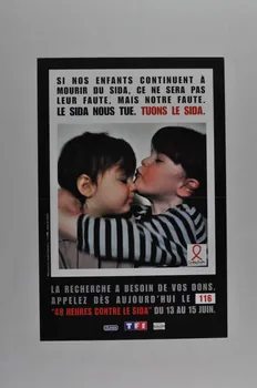 affiche " Si nos enfants continuent à mourir du sida  ... Tuons le sida..." 2003.129.6 Photo Mucem