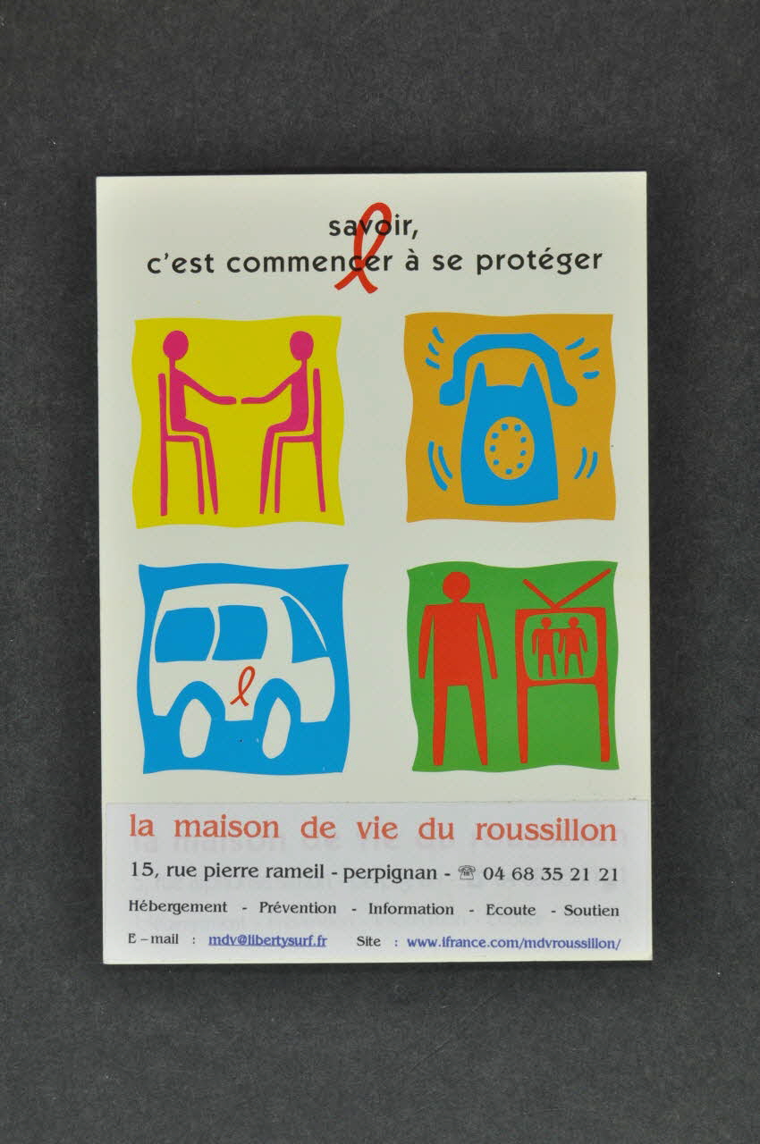 carte postale "Savoir, c'est commencer à se protéger" 2003.129.76  Photo Mucem
