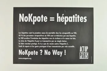 Act Up-Paris affiche "NoKpote = hépatites / NoKpote ? No Way France 2004/10 2004.211.21  Photo Mucem
