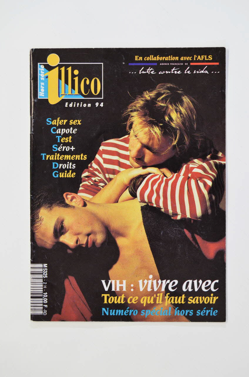 Illico Et Afls revue Illico Hors série édition 94 : "VIH : Vivre avec. Tout ce qu'il faut savoir" France 1994 2003.130.26 Photo Mucem