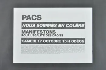affiche "PACS. Nous sommes en colère..." 2004.212.14 Photo Mucem