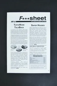 Gay Men Fighting Aids Journal associatif "Safer Houses" (Maisons plus safe) Grande Bretagne 1994/3 2003.131.2  Photo Mucem