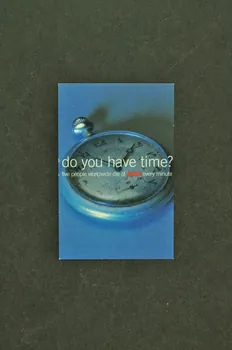 National Aids Trust (NAT) Carte d'information "Do you have time?" (avez vous du temps ?) Grande Bretagne 2003 2004.213.12 Photo Mucem