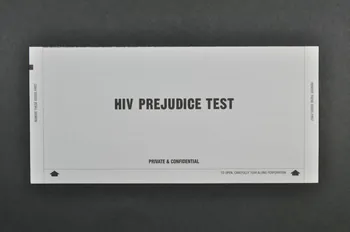 National Aids Trust (NAT) ENVELOPPE "HIV Prejudice test"(Test : préjugés sur le VIH) Grande Bretagne 2003 2004.213.23  Photo Mucem