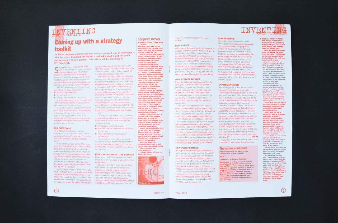 Gay Men Fighting Aids Journal associatif "Death and the condom" (Mort et préservatif) Grande Bretagne 1999/7 2003.131.38 Photo Mucem
