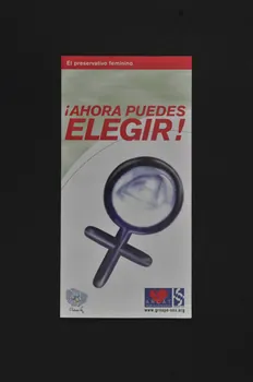 Association pour la Recherche, la Communication et les Actions pour l'Accès aux Traitements (ARCAT) Dépliant "El preservativo feminino. Ahora puedes elegir !" (Le préservatif féminin. Maintenant tu peux choisir) France 2004/1 2005.253.46 Photo Mucem
