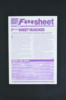 Gay Men Fighting Aids Journal associatif "F*** Sheet hijacked" (traduction) Grande Bretagne 2000/3 2003.131.42 Photo Mucem