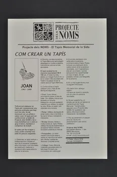 Projecte Dels Noms tract "Com crear un tapis" (Comment créer un panneau) Espagne 2004 2004.215.12 Photo Mucem