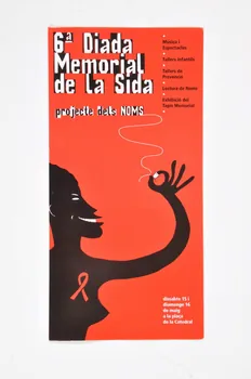 Projecte Dels Noms Dépliant "6a Diada memorial de la sida / projecte dels Noms" (6ème journée mémorial du sida / Projet des noms) Espagne 1999 2004.215.17 Photo Mucem
