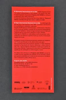 Projecte Dels Noms Dépliant "7è memorial internacional de la sida / projecte dels Noms" (7ème  mémorial international du sida / Projet des noms) Espagne 2000 2004.215.18 Photo Mucem
