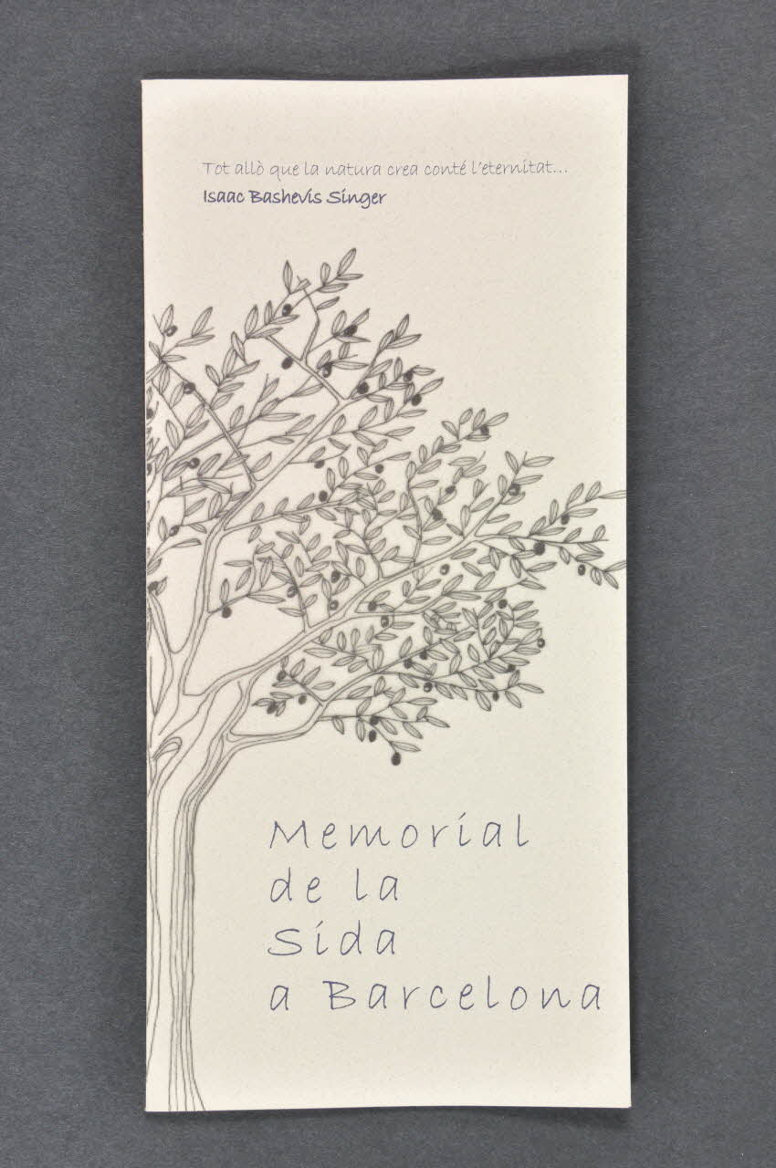 Projecte Dels Noms Dépliant "Memorial de la sida a Barcelona" Espagne 2003 2004.215.25 Photo Mucem