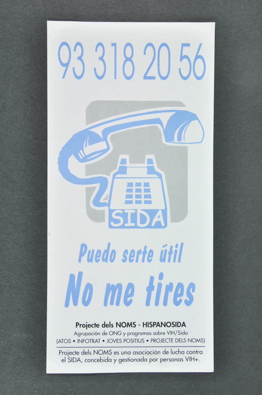 tract "Puedo ser util. No me tires" (Je peux t'être utile. Ne me jette pas) 2004.215.27 Photo Mucem